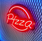 Preview: Pizza Neon Led Werbeleuchte für ihr Restaurant, Fastfoodladen!